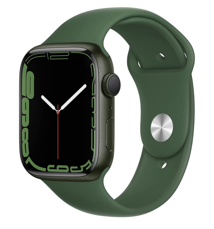 (New Open Box) Apple Watch Series 7 (GPS) 41mm or 45mm New Clover Green with Clover Green Sport Watch Band (Model A2474) - Super Savings Technologies Co.,LTD (New Open Box) Apple Watch Series 7 (GPS) 41mm or 45mm New Clover Green with Clover Green Sport Watch Band (Model A2474) - Super Savings Technologies Co.,LTD